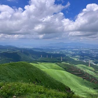 素晴らしい景色😄…  金峰山⛰️ 雲仙普賢岳⛰️は　ちょっと霞んでるけど…😅