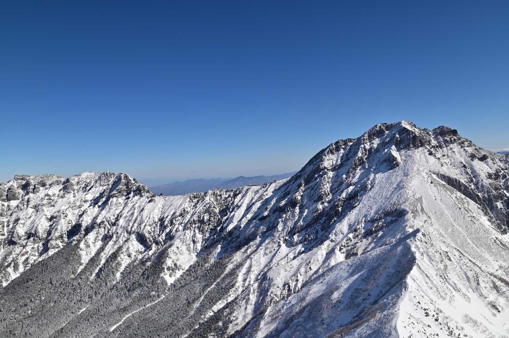 美濃戸口登山口-御小屋山-阿弥陀岳 往復コースの写真