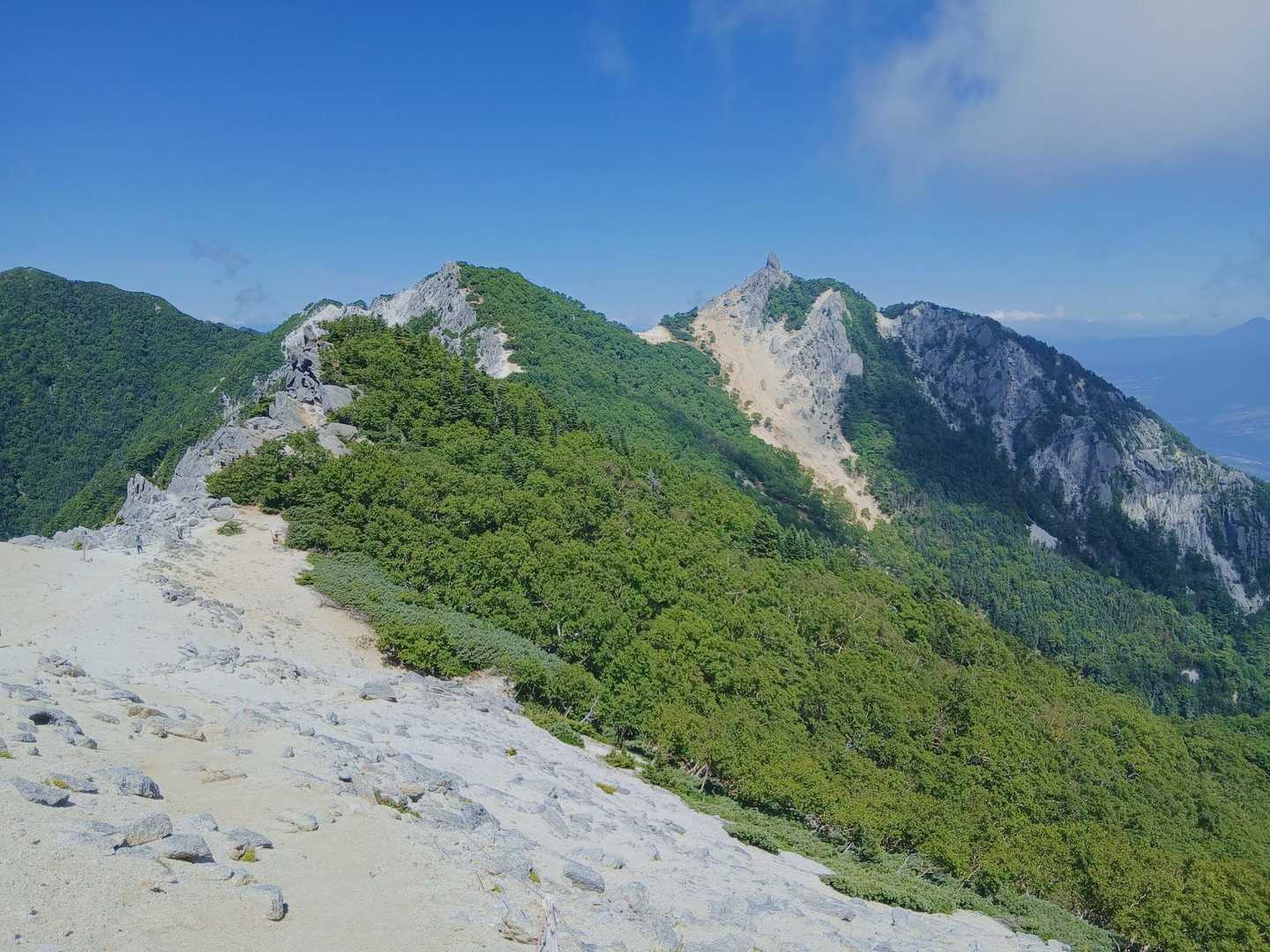 地蔵岳の前の…