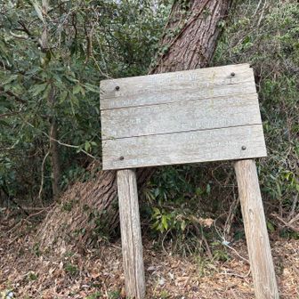 寒風沢島では砲台跡まで歩く。このボードに色々書いてあります。この辺りで携帯のバッテリー🪫が無くなってきて充電。よって写真があまりない。次のグレーピークを拾って今日の山行予定終了。