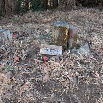 ここに山標が落ちてました。