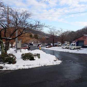 お疲れさまでした｡
マキノ高原駐車場(除雪協力金1,000円)