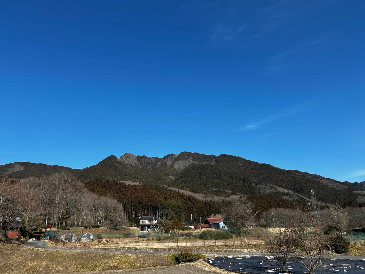登った山を下から