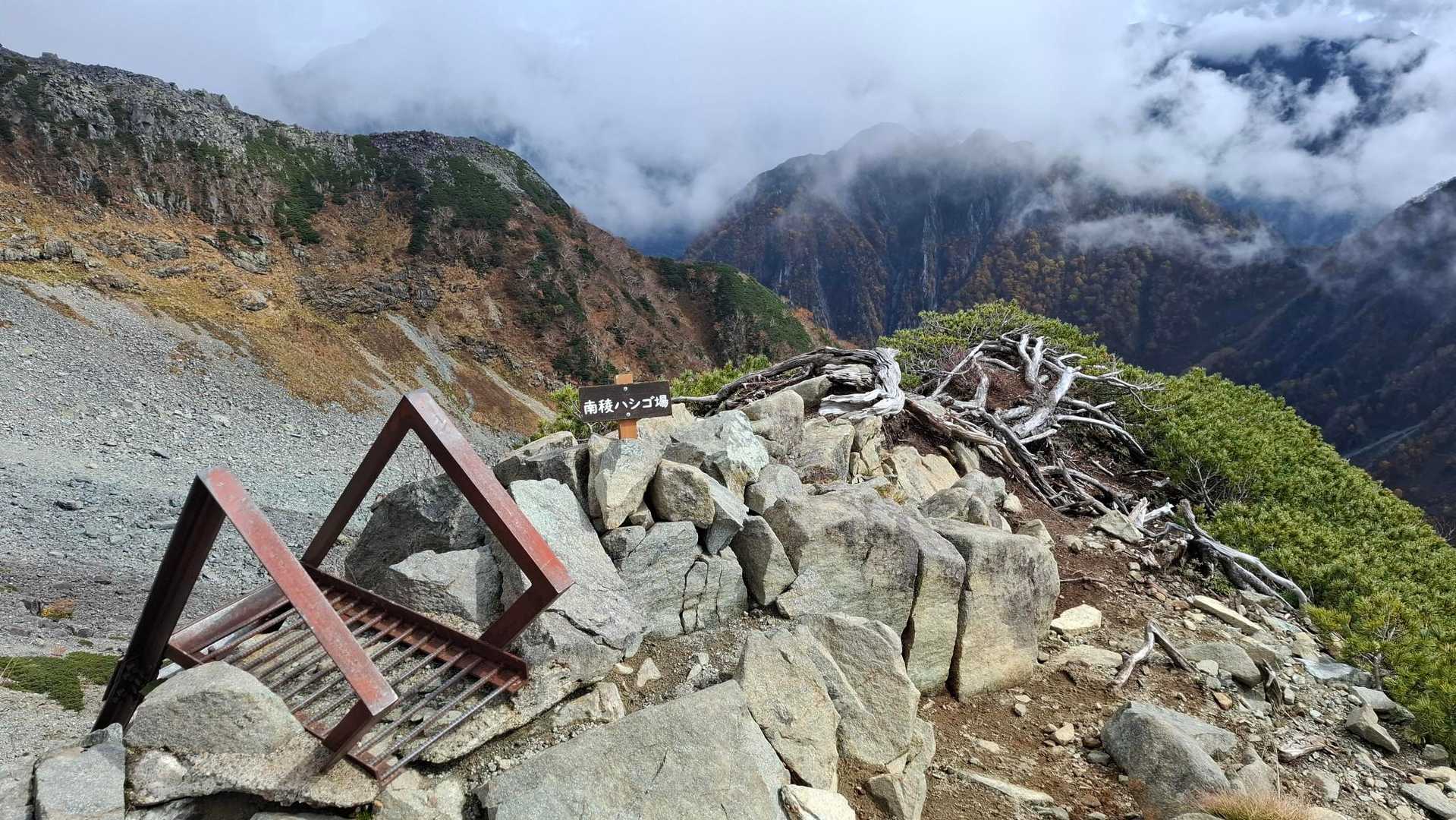 北穂高岳 往復コースの写真