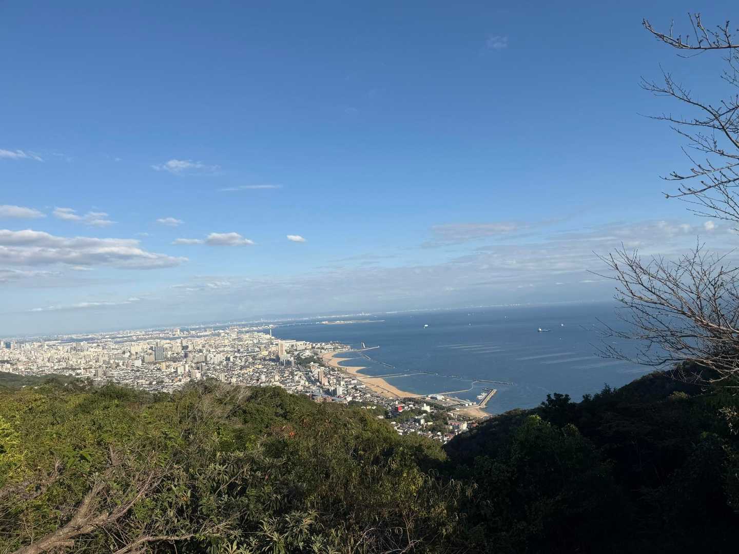 須磨浦公園駅-旗振山-鉄拐山-高倉山 往復コースの写真