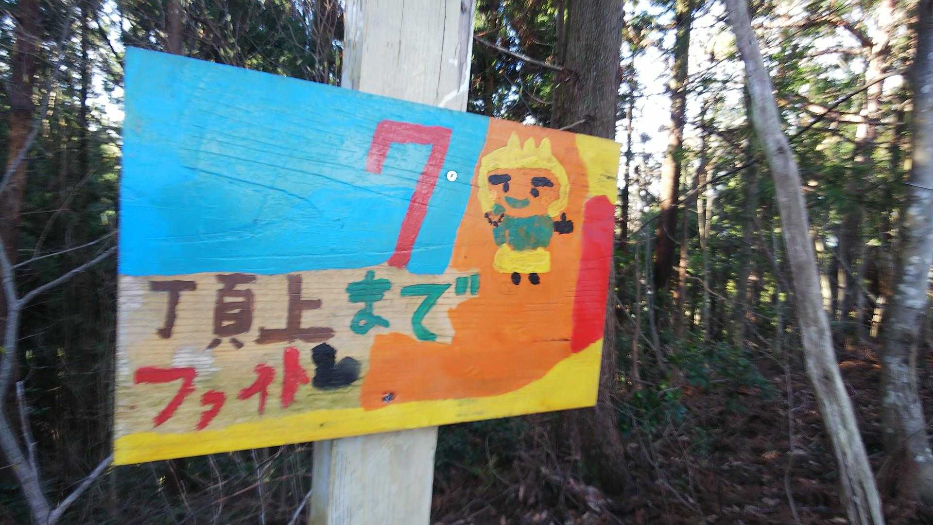 カラフル✨裏には制作者の名前も　温もりが感じられるお山😊