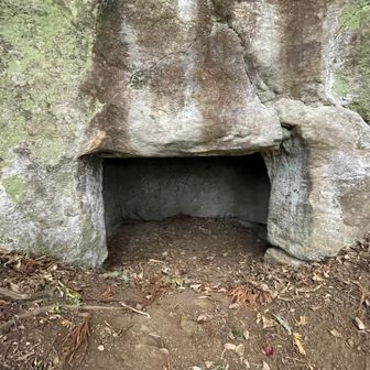 内部は狭く、人も立てない高さ。