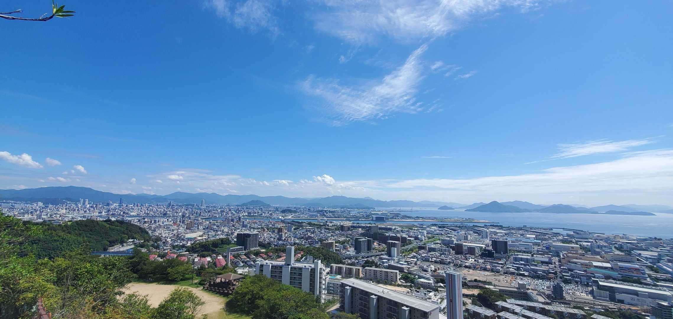 鈴峯公園からの展望の方が綺麗かも、、、