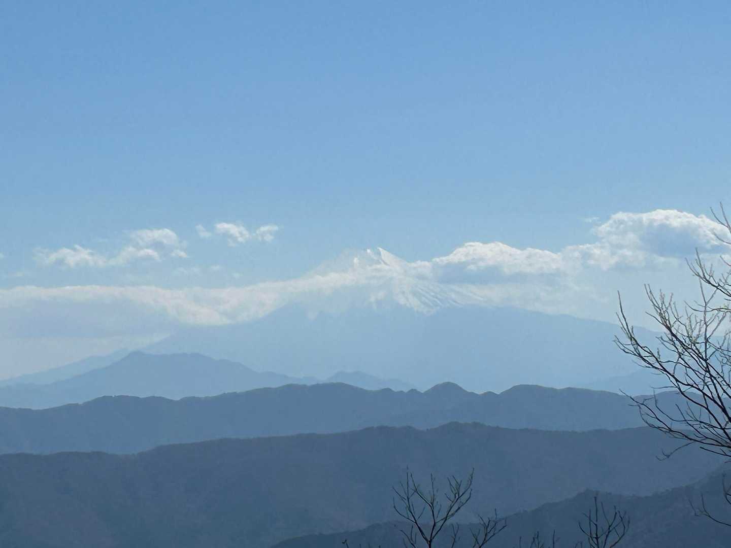 富士山薄ら