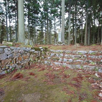 両側に壁があって正面に門があったら、すぐには突破できないだろう
やっぱり山城歩きは、大手から攻め込むつもりで歩くのが一番イイ
いくつ命があっても足りないって感じる