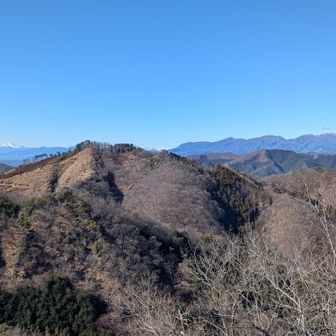 同上📸前仙人の左に浅間山、右に赤城山を🧐