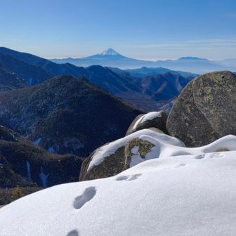 富士山とアニマルトレース