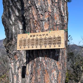 皆野アルプスの標識　見つけました