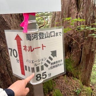 なんということでしょう❗️
歩きてきたのはバリルートで、しかも「熟練者向き※危険箇所あり」

危険箇所⁉️
あのロープのことか
やってしもうた
リーダー、申し訳なかったです😅