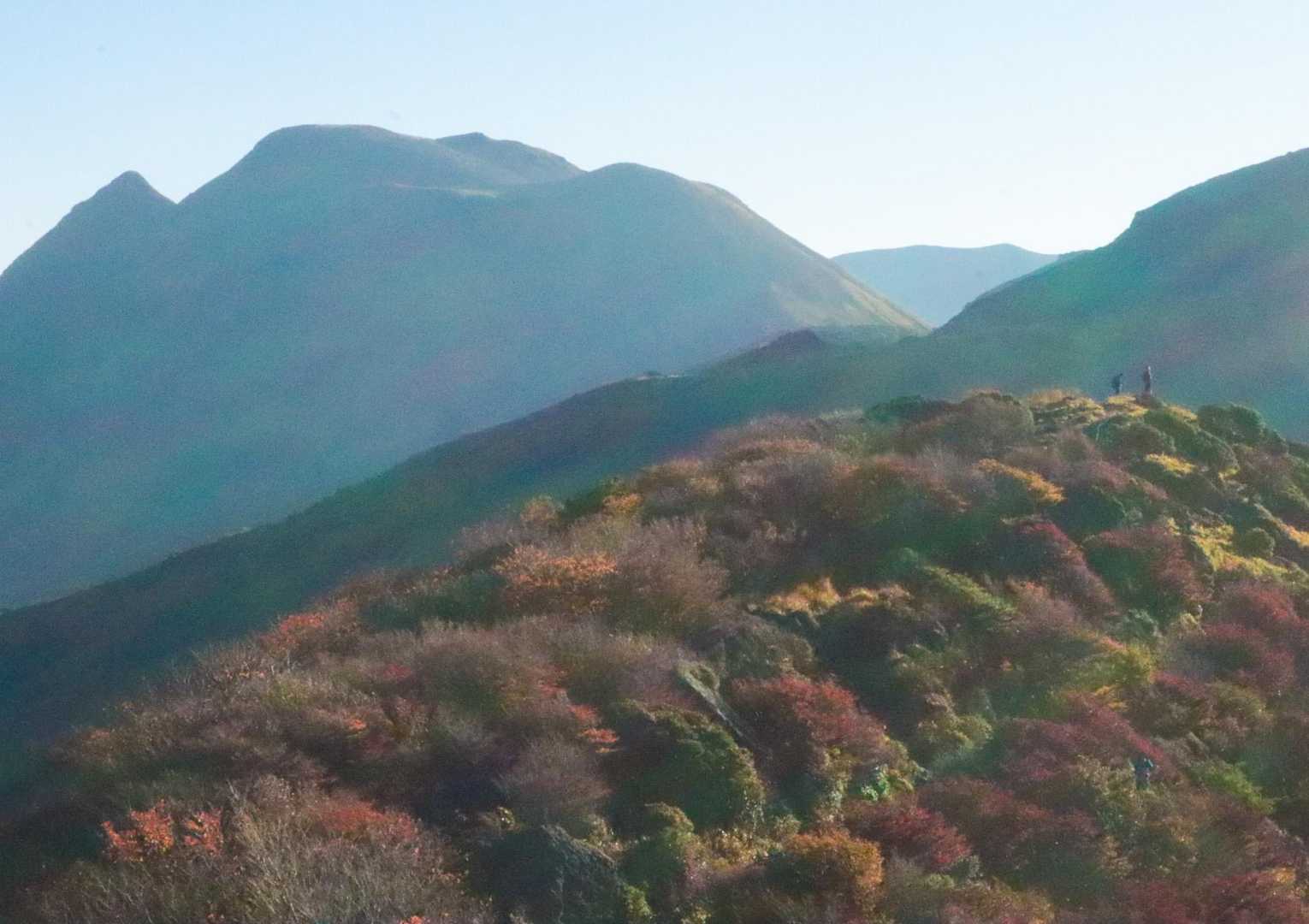 牧ノ戸峠-沓掛山-久住山-御池-中岳-坊がつる炊事場-大戸 縦走コースの写真