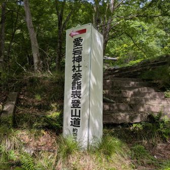 左に行くと正規の表参道の入口
私達は　右から