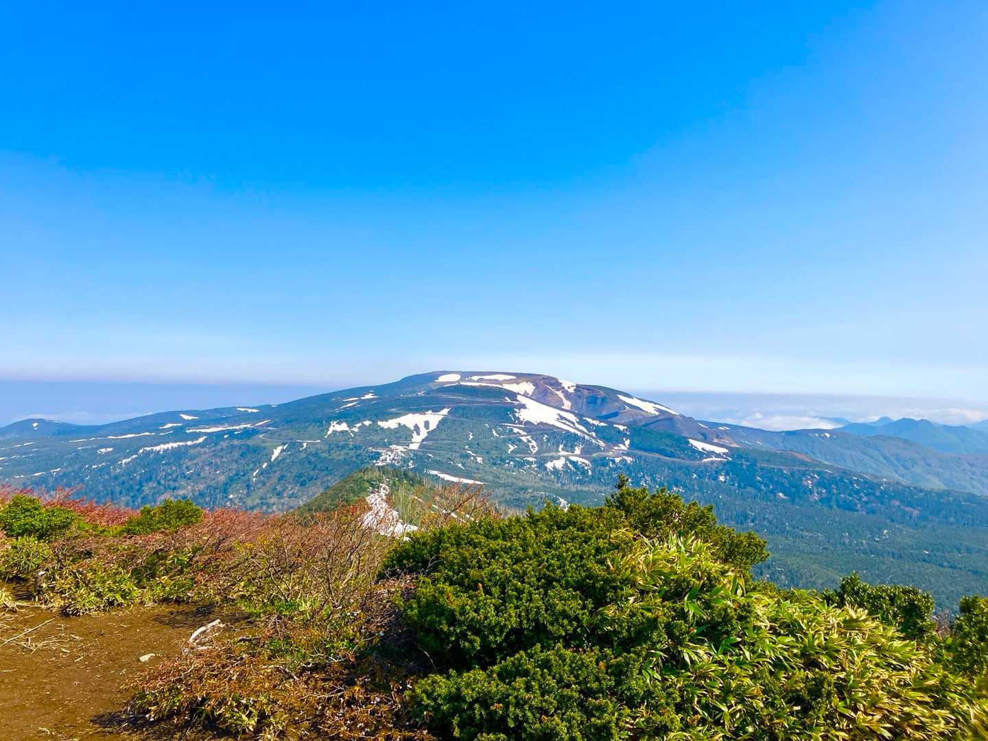刈田峠-前山-杉ヶ峰-屏風岳-南屏風岳-不忘山-白石女子校 縦走コースの写真