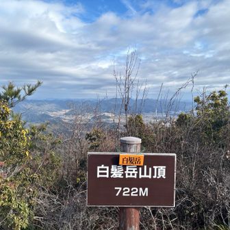 白髪山ピーク表示