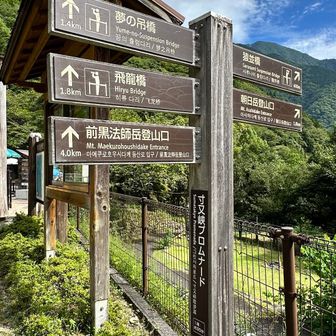 前黒法師岳の登山口もあるみたい
うちから見える山（多分…）