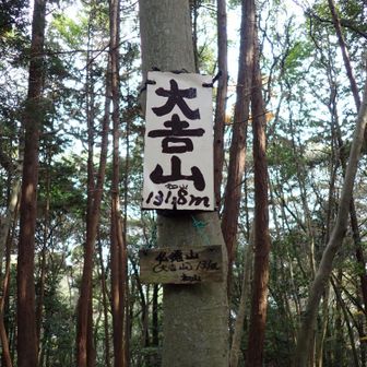 「大吉山 (仏徳山)」131.8m

展望はありません