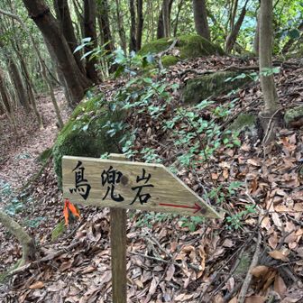 通り過ぎた後に看板ありました。

さっきの難所は、
「鳥兜岩」という場所だったみたい。

その後は家族連れコースを帰りました。
虚空蔵山、ありがとーう👋