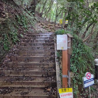 ここからYAMAPスタート
先ずは､めい想の小径で山頂を目指します🚶‍♂️