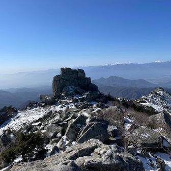 本当の山頂から五丈岩