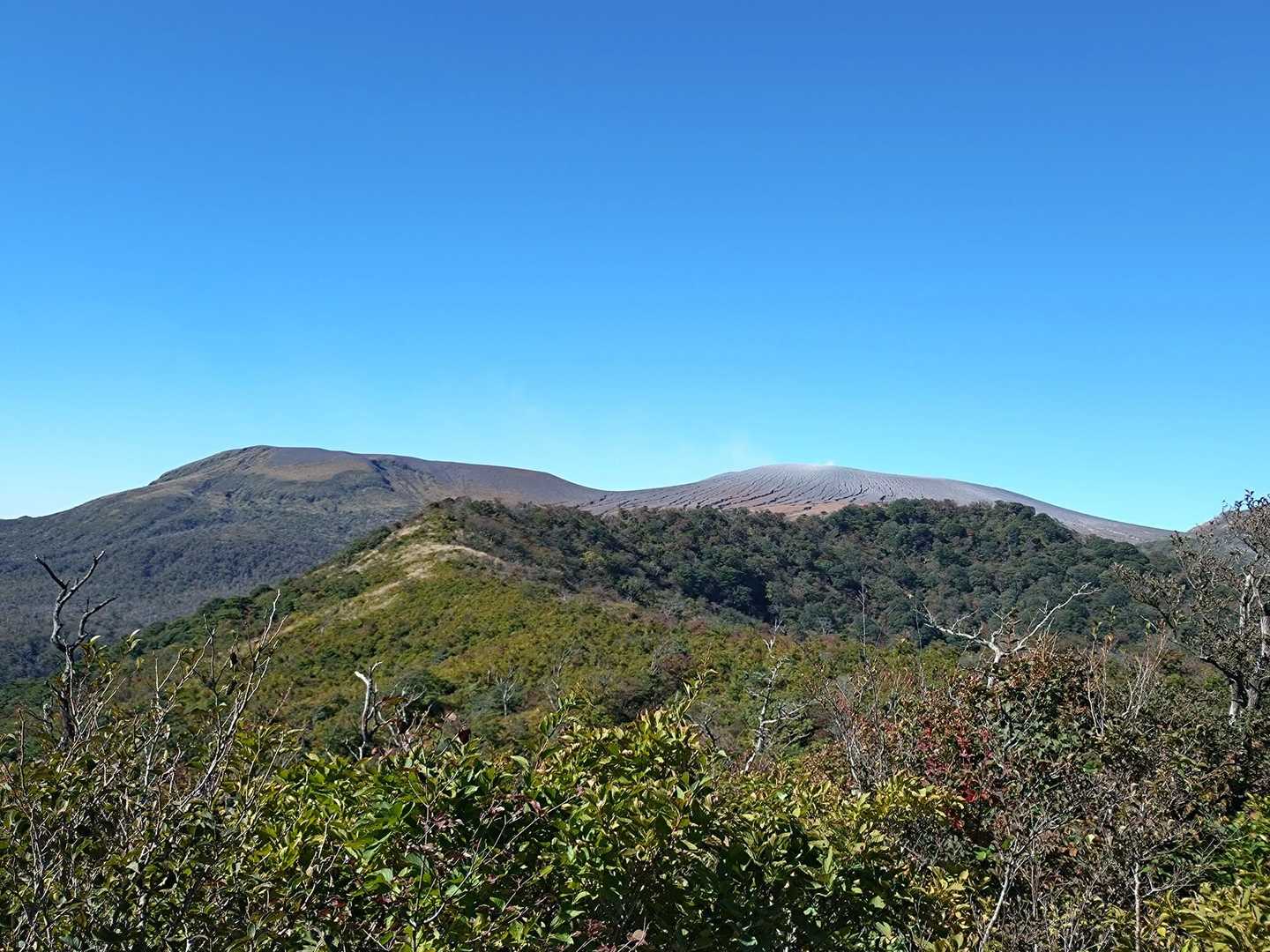 中岳と新燃岳