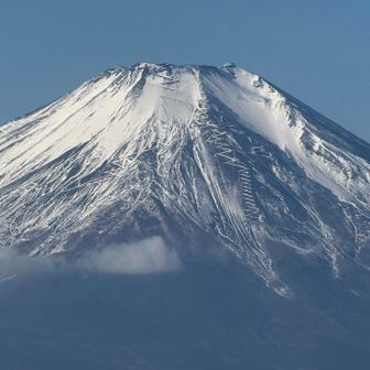 先日の雪がだいぶ少なくなって、登山道までくっきり。