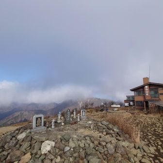 山頂は風があり少々涼しかった