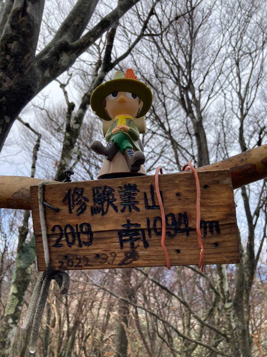 修験業山に着きました。
