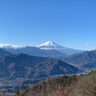 展望スポットからの富士山。