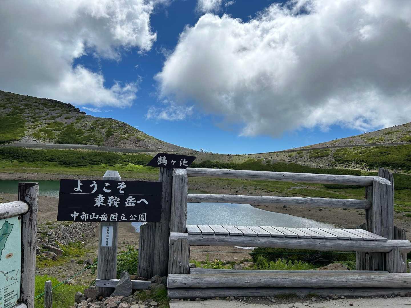 畳平に到着　今回の目標は肩の小屋　高山植物を見ながらゆっくり進みます