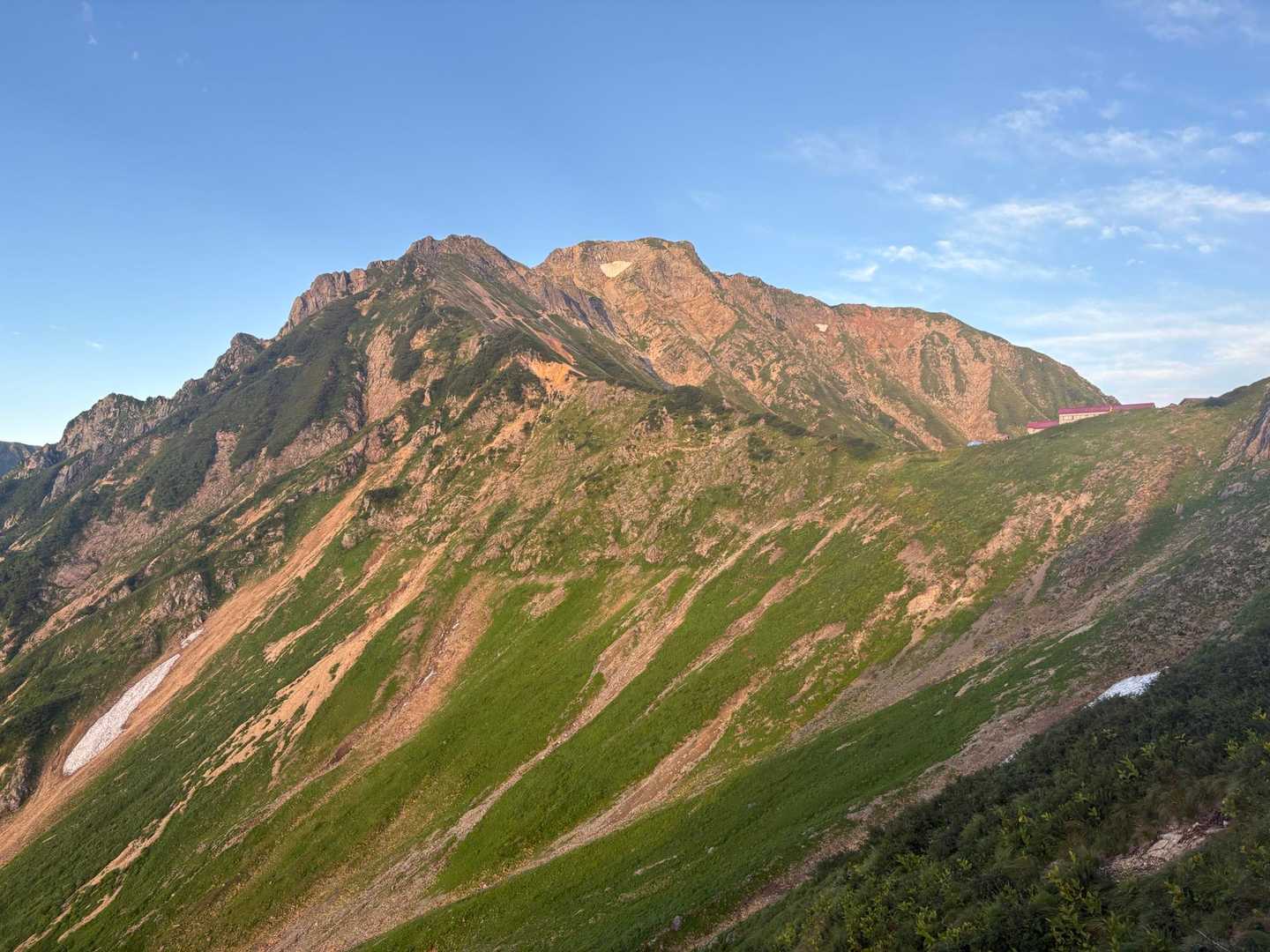 白岳-西遠見山-大遠見山-中遠見山-五竜登山口-二ノ背髪- 縦走コースの写真