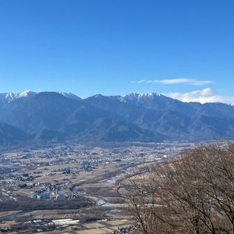 同じく長峰山より有明山から餓鬼岳🏔️