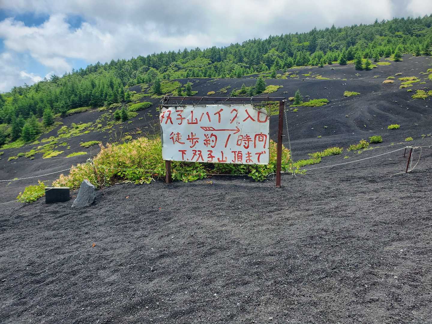 マウントフジトレイルステーション-御殿場口新五合目バス停- 往復コースの写真