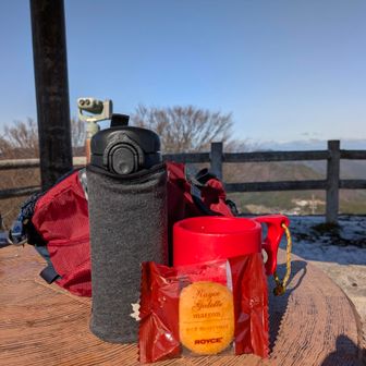 山頂でゆっくり☕