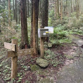 馬見キャンプ場からの登山口に降りてきましたよ。