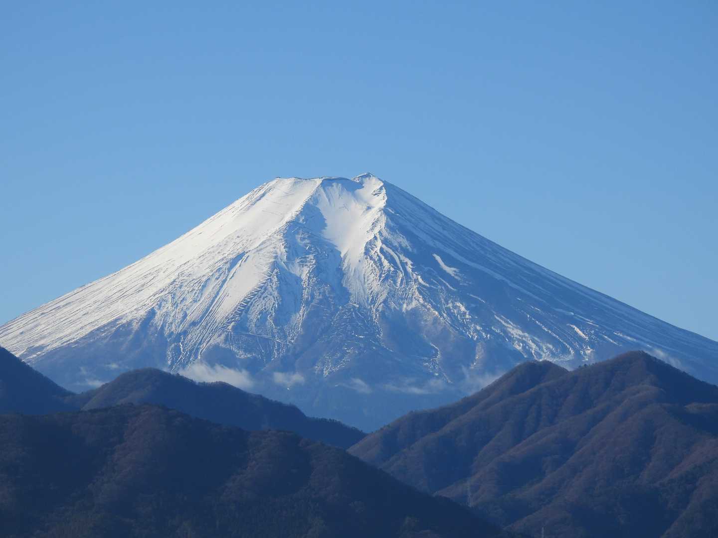 青い空🔵と雪⛄と富士山🗻