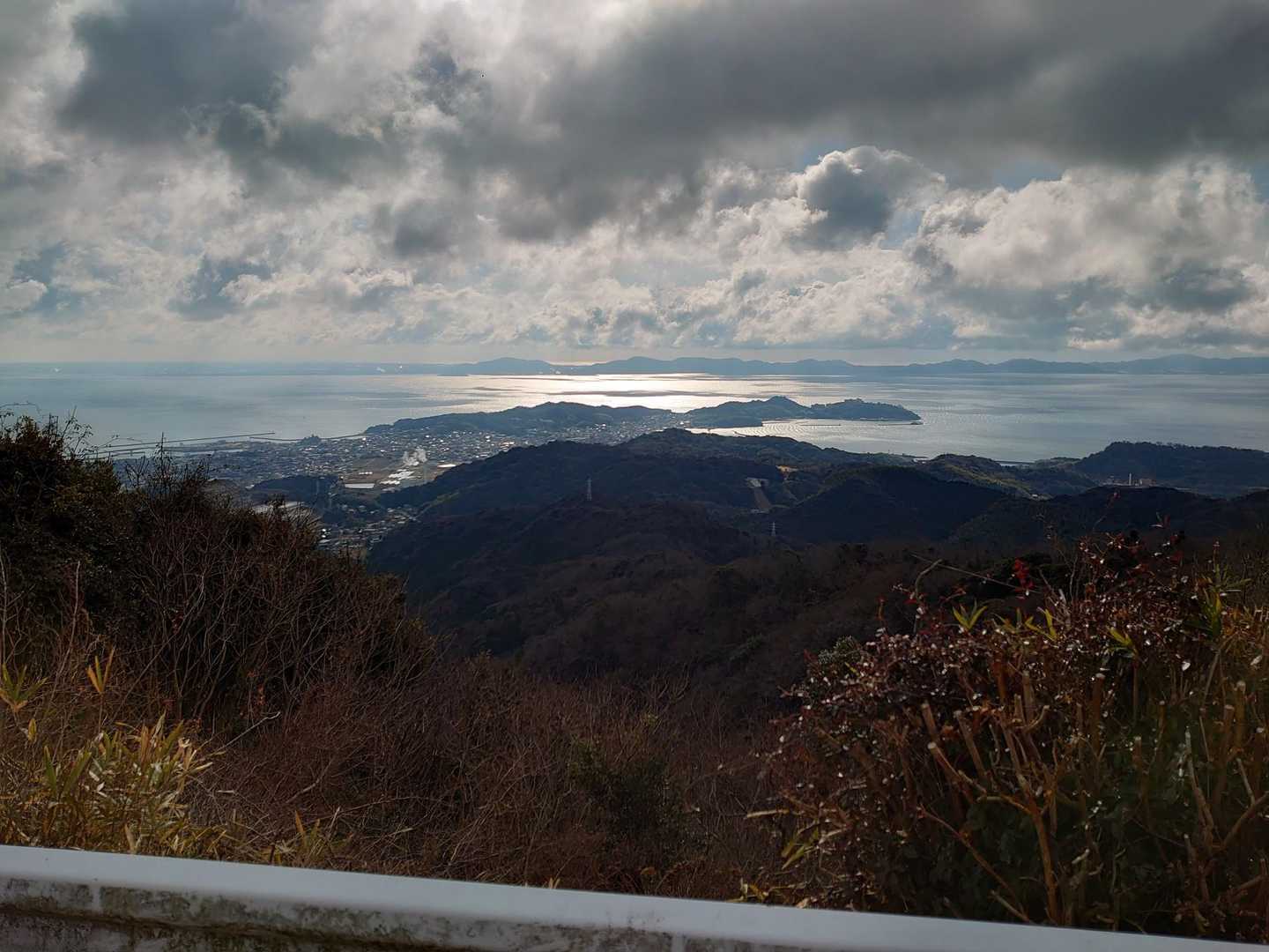 雲が多いですが、素晴らしい眺望です。
