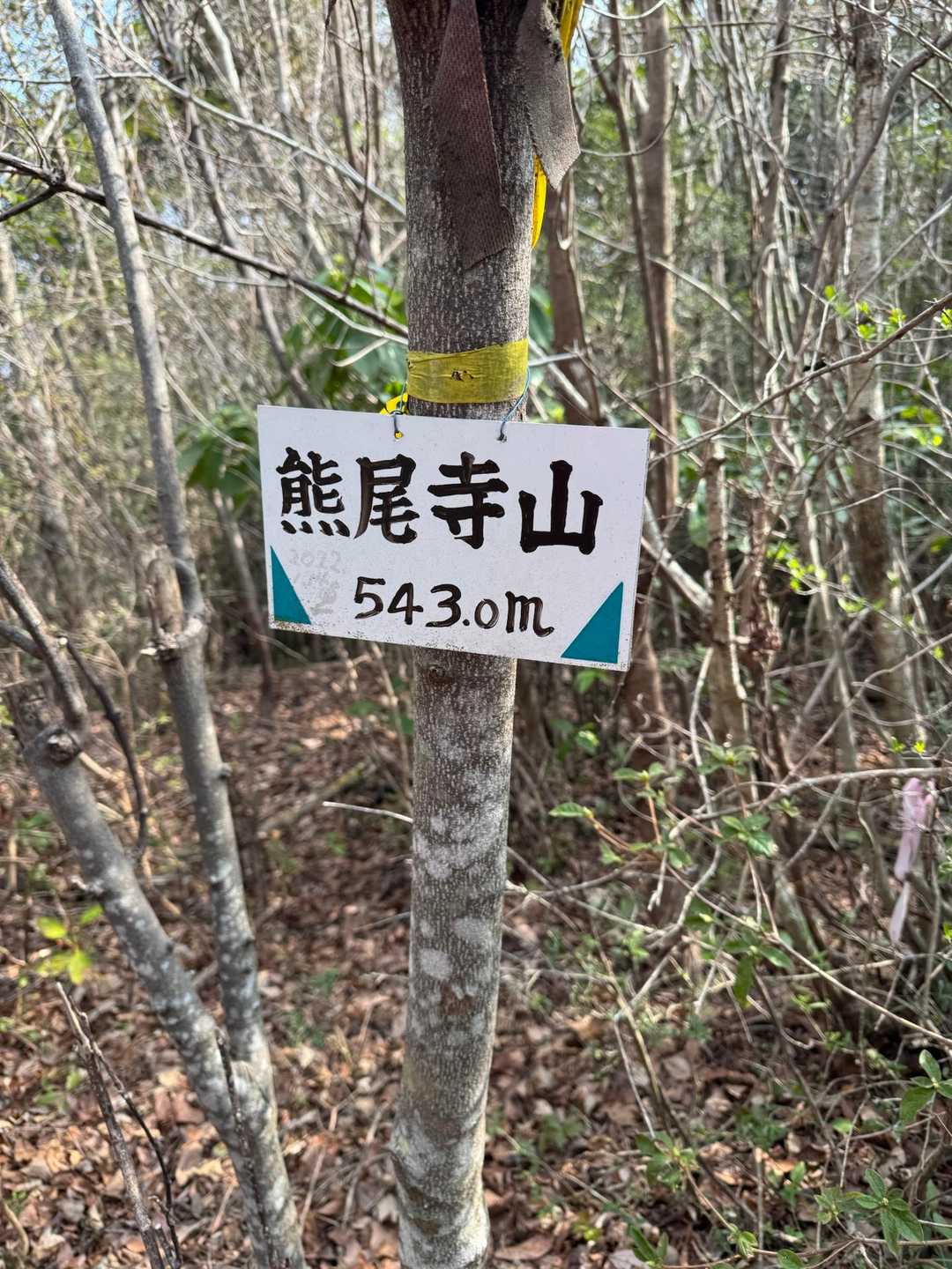 熊尾寺山-鏡石山 往復コースの写真