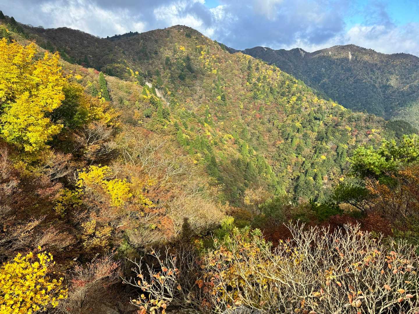 三池岳登山口-三池岳-八風峠-中峠-仙香山-釈迦ヶ岳-北山 周回コースの写真