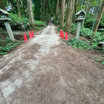 昨日は転法輪寺の所の鳥居がなかったことに気付いたが、今日は一の鳥居が無かった