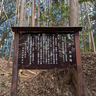 鹿伏兎城跡の看板