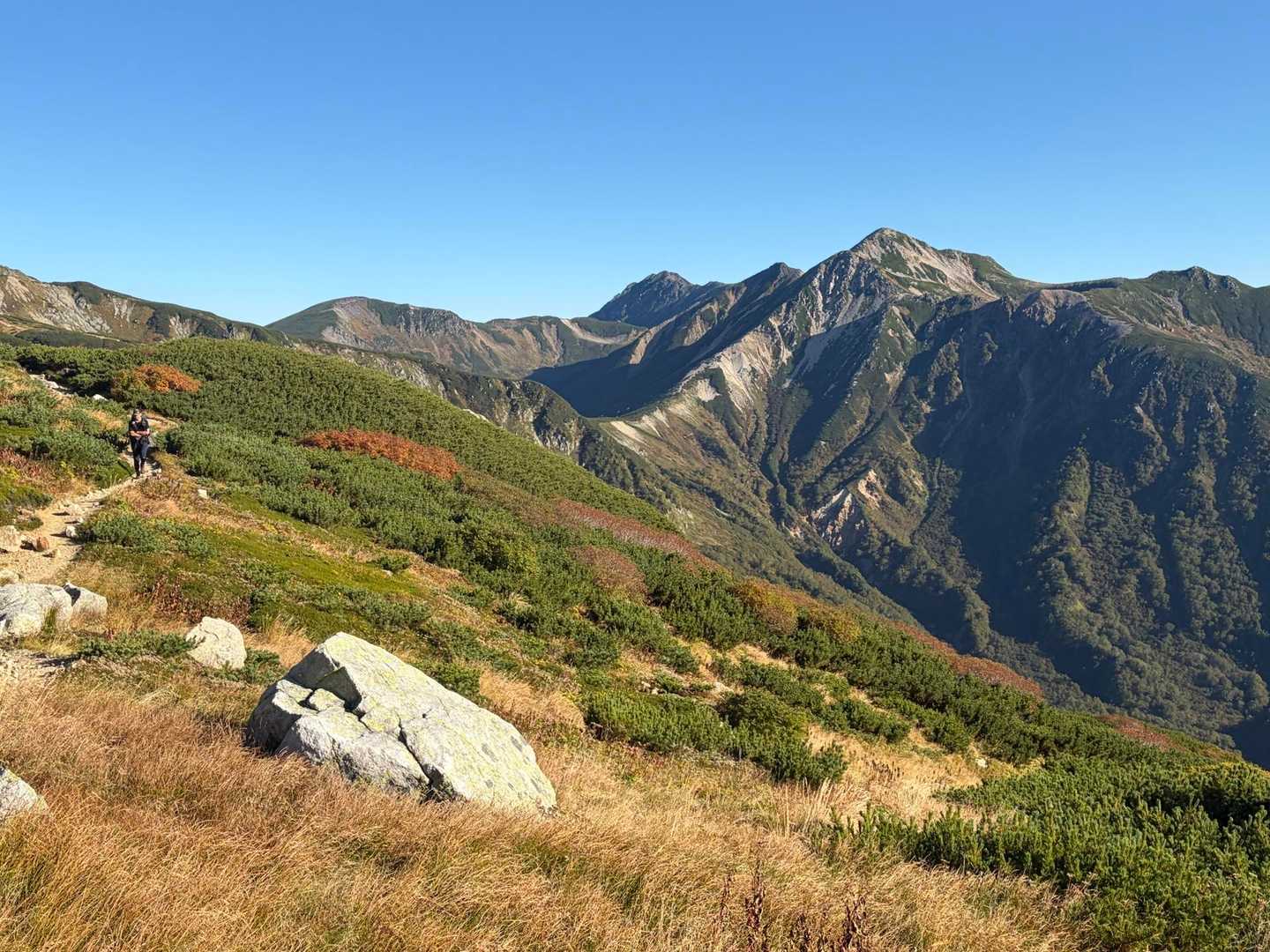 双六岳-丸山-三俣蓮華岳-鷲羽岳 周回コースの写真