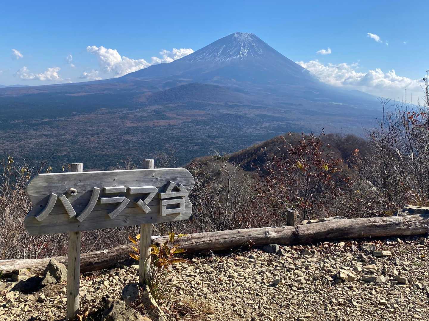 富士山見えてる～♪
パノラマ台に到着です
