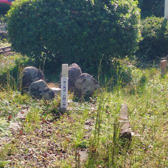 三角点は遊具の中