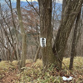 大タルミは転倒が多いらしく、注意喚起の看板あり