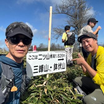 Ｉさんと一緒に自撮り
トレランの大会があり、めっちゃ混雑してました