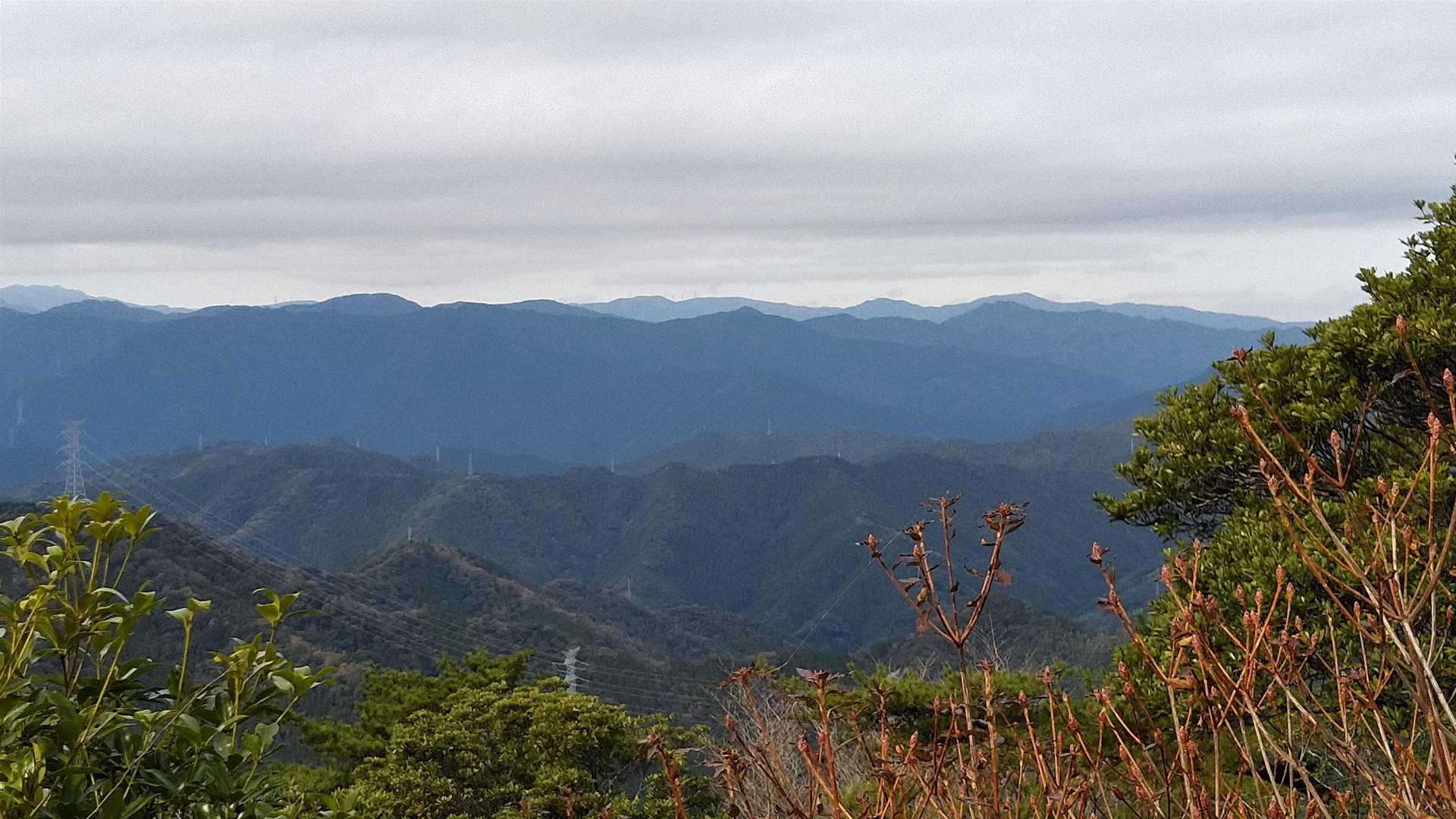 後世山北峰からの眺望